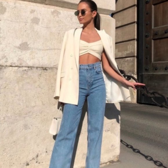 ZARA TAILORED DOUBLE BREASTED BLAZER - Picture 5 of 10